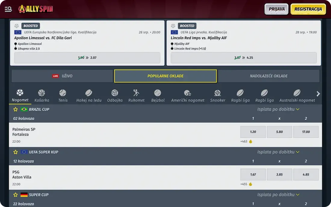 allyspin casino sport